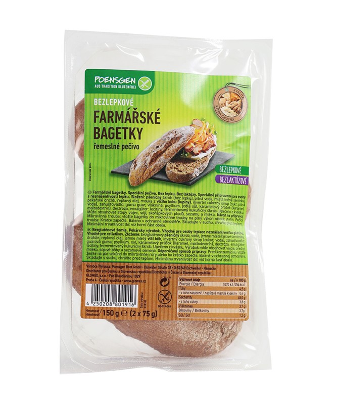 Bagetky farmářské Poensgen bez lepku